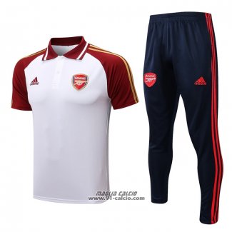 Conjunto Polo Arsenal 2022-2023 Bianco