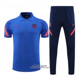 Conjunto Polo Atletico Madrid 2022-2023 Blu