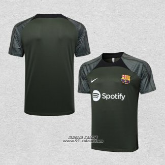 Maglia Allenamento Barcellona 2023-2024 Verde Scuro