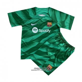 Maglia Barcellona Portiere Bambino 2023-2024 Verde