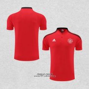 Maglia Polo Manchester United 2022-2023 Rosso