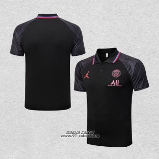 Maglia Polo Paris Saint-Germain Jordan 2022-2023 Nero