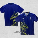 Maglia Real Madrid Dragon 2024-2025 Blu Thailandia