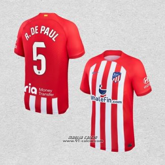 Prima Maglia Atletico Madrid Giocatore R.De Paul 2023-2024