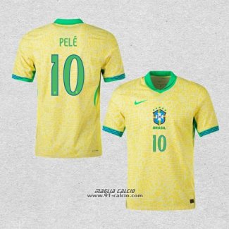 Prima Maglia Brasile Giocatore Pele 2024