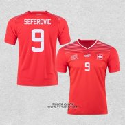 Prima Maglia Svizzera Giocatore Seferovic 2022
