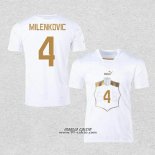 Seconda Maglia Serbia Giocatore Milenkovic 2022