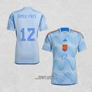 Seconda Maglia Spagna Giocatore Ansu Fati 2022