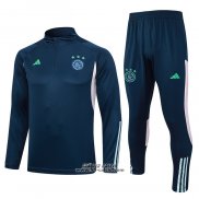 Tuta da Track Felpa Ajax 2023-2024 Blu