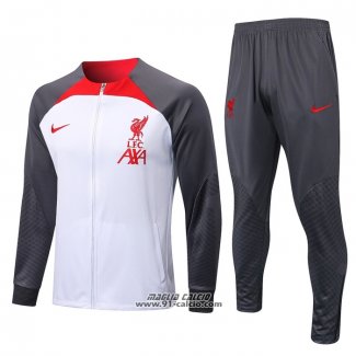 Tuta da Track Giacca Liverpool 2022-2023 Bianco