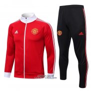 Tuta da Track Giacca Manchester United 2022-2023 Rosso