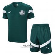 Tuta da Track Palmeiras Manica Corta 2023-2024 Verde - Pantaloncini